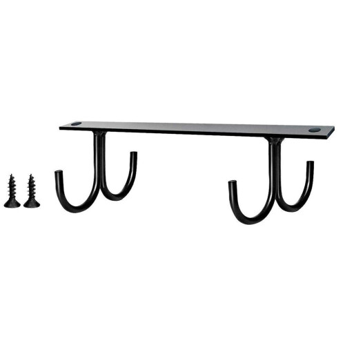1Set Black Iron Mug Hook Under Cabinet Cup Holder Kitchen Organizer