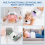LED Face Light Therapy Mask, 7 Colors LED Face Mask Spray Deep Hydration 8