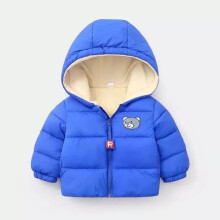 (Blue, 100 For 3T) Baby Children Girls Boys Winter School Thick Fleece Warm Outerwear Coat Jacket