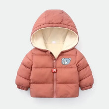 (Brown, 100 For 3T) Baby Children Girls Boys Winter School Thick Fleece Warm Outerwear Coat Jacket