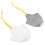 2Pcs Adjustable Dog Muzzle Nonwoven Fabric Anti-Bite Breathable Cover 8