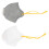 2Pcs Adjustable Dog Muzzle Nonwoven Fabric Anti-Bite Breathable Cover 3