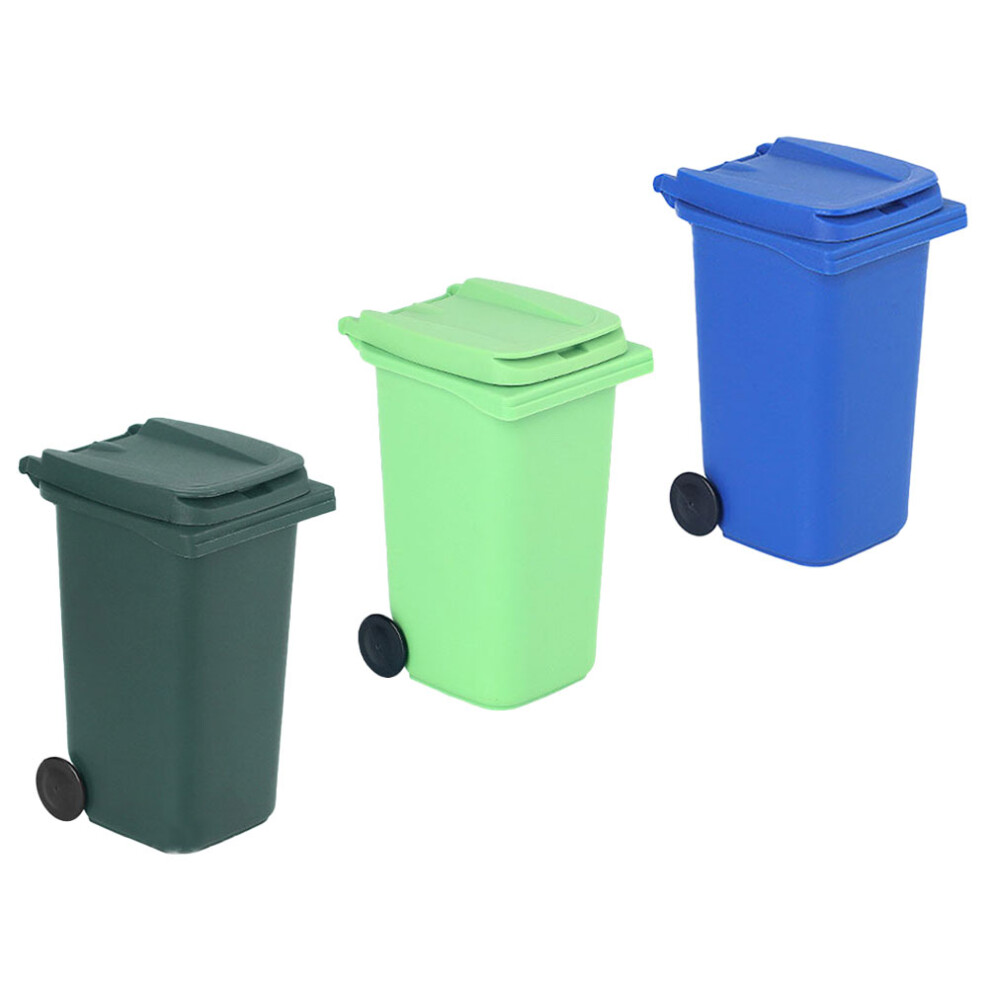3pcs Desktop Trash Can Plastic Child Pencil Pen Holder-image-OPC-PJFXNP6-NEW