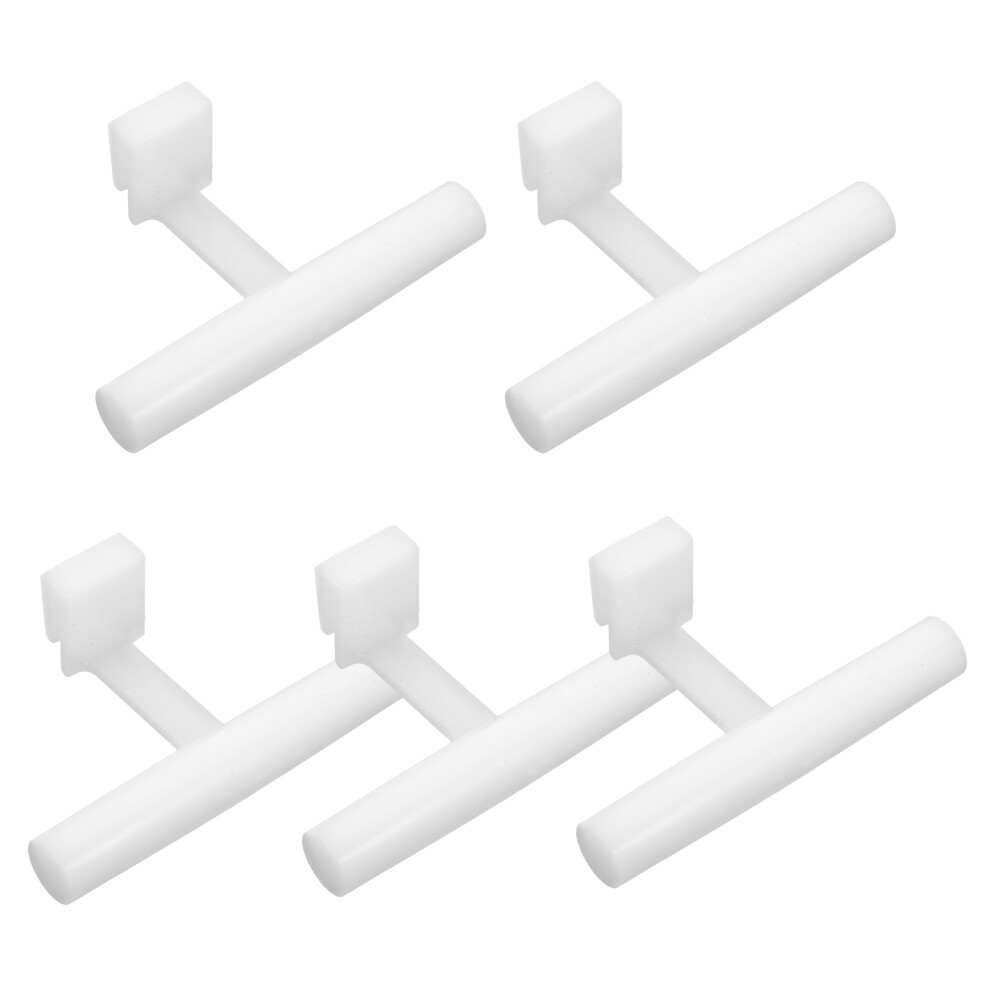 5pcs Bird Feeder Perch with Buckle Stand Acrylic Accessories
