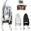 Ironing Board Holder Wall Mounted Ironing Board Stand Grey For Home Storage 5