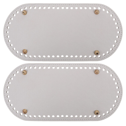 2Pcs Durable PU Purse Bottom Shapers Light Grey Bag Making Accessories