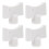 Hole Bleed Radiator Valve Keys White Abs 4pcs 1