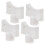 Hole Bleed Radiator Valve Keys White Abs 4pcs 9