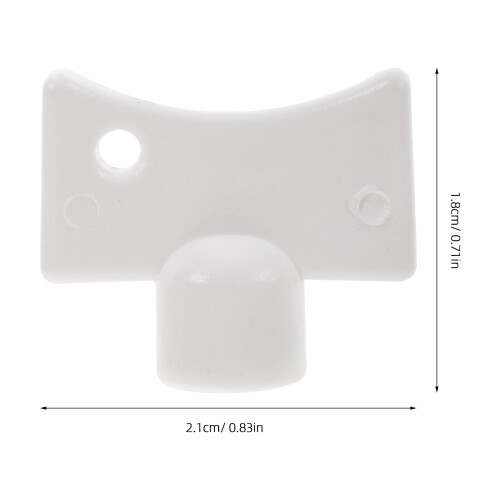 Hole Bleed Radiator Valve Keys White Abs 4pcs 1