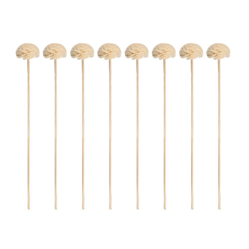 8Pcs White Dried Flower Aroma Diffuser Sticks Fireless Essential Oil