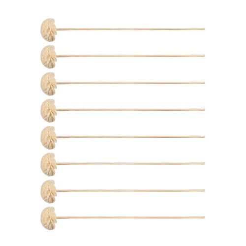 8Pcs White Dried Flower Aroma Diffuser Sticks Fireless Essential Oil 2