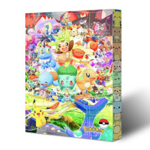 (Pokémon F-model + airplane box) Pokémon Pokemon Christmas Advent Calendar Box Pokémon 24-piece Pokémon Countdown Calendar Box