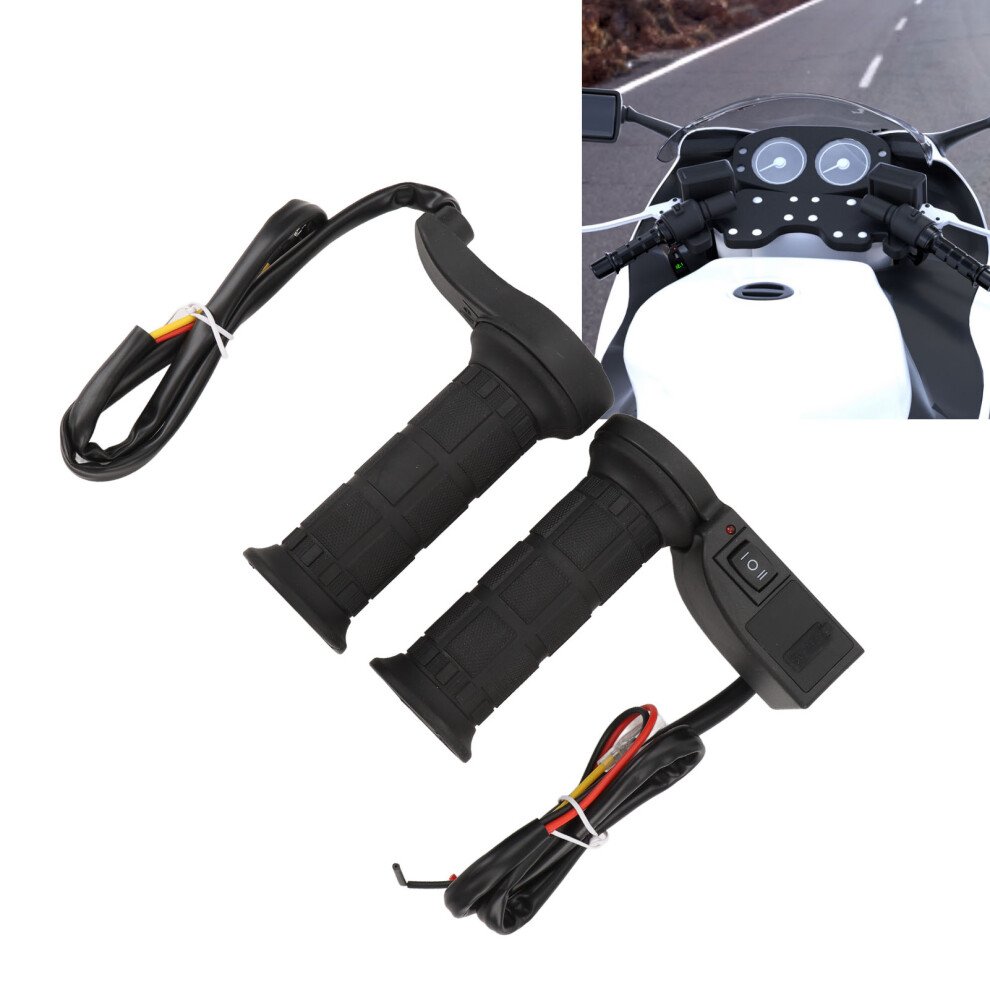 12V Heated Motorcycle Handlebar Grips With Display, Usb Output 22Mm 4641337142054