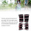 Kids Knee Elbow Pads Set, Breathable Adjustable Protectors, Red 5