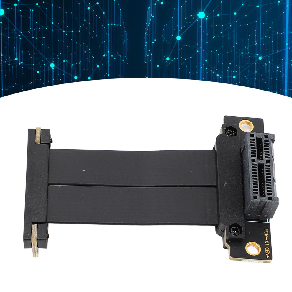 Pcie 4.0 X1 Riser Cable 30Cm Dual 90 Right Angle For Gpu Wifi Sound 7901337149369