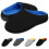 KEPLIN Men's Memory Foam Slippers, Black/Blue, UK Size13 1