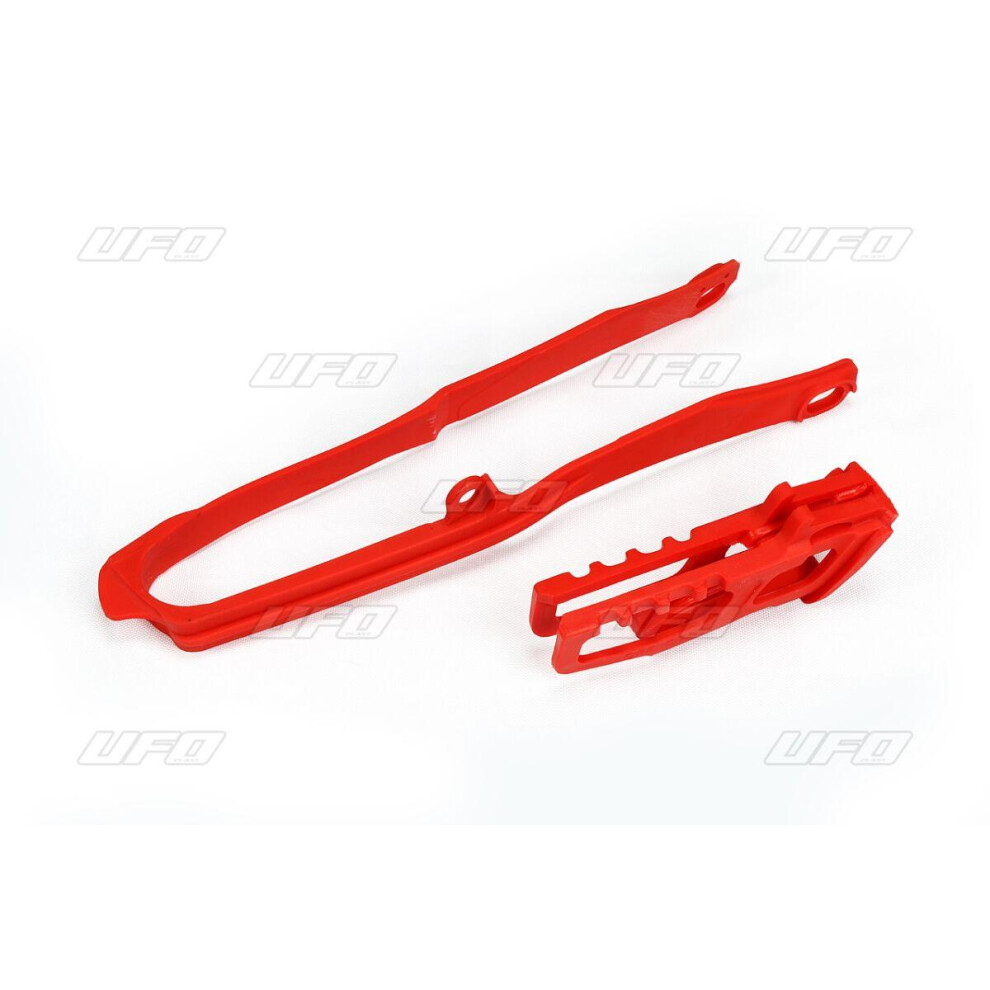 Ufo Red Chain Guide & Chain Slider Kit For Honda Crf450r 2017-2018