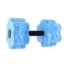 Fitness Barbell For Water Lightweight Pool Dumbbells Portable Training Tool For Men Women Blue And White