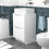 NES Home Nes Home 500mm White Freestanding Vanity Unit With Square Bowl Basin 3