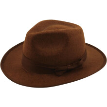 Brown Explorer Hat One Size Felt Fedora Hat