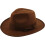Brown Explorer Hat One Size Felt Fedora Hat 1