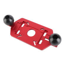 Universal Aluminum Router Base with Dual Handles, 60-300mm Slot Range