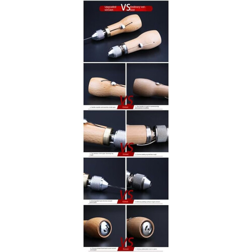 Hand Sewing Machine Leather Manual DIY Single Needle Sewing Awl Tool 2