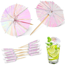 Cocktail Paper Umbrellas 50 Pieces Pink Cake Decorating Kit Topper Decor
