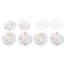 8pcs Reusable Nursing Pads Bamboo Fiber Washable 12cm Floral G33