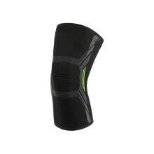 Knee Support 2-Piece Knitted Nylon Knee Pad For Cycling, Running, Basketball, Skipping Rope - Green, Size S