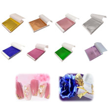 80 Sheets Imitation Gold Foil For Crafts, Nail Art, Painting, Furniture Decorating, DIY 8 Colors Multicolor
