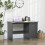 Homcom HOMCOM Computer Desk w/ Drawers Modern Writing Workstation for Home Office Grey 1