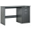 Homcom HOMCOM Computer Desk w/ Drawers Modern Writing Workstation for Home Office Grey 9