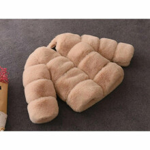 (Camel, 6-7 Years) Baby Girls Fur Winter Coat Kids Faux Jacket Coats Thick Warm Parka Jackets Coat
