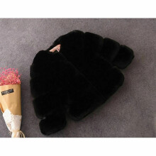 (Black, 4-5 Years) Baby Girls Fur Winter Coat Kids Faux Jacket Coats Thick Warm Parka Jackets Coat