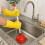 Sink & Drain Plunger 140mm Extra Long Handle 9