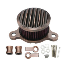 (Bronze)Motorcycle Crafts Air Cleaner Intake Filter Syetem For Harley Sportster XL 883 1200 2004-2014