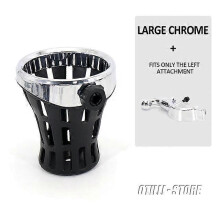 (F)GL1800 Motorcycle Passenger Water Bottle Drinking Drink Cup Mesh Basket Holder Bracket For Honda