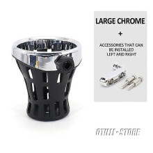 (B)GL1800 Motorcycle Passenger Water Bottle Drinking Drink Cup Mesh Basket Holder Bracket For Honda