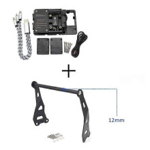 (12mm B)12/22mm Motorcycle Phone GPS Navigaton Plate Bracket Bar Mount For Royal Enfield Himalayan 2016