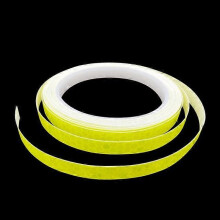 (Yellow)8 Meter Car Reflective Stripe Stickers Tape for Motorcycle Bike Body Rim Wheel Stripe Tape Decorative