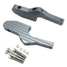 (Titanium)Passenger Foot Peg Extensions Extended Footpegs for Vespa GT GTS GTV 60 125 150 200 250 300