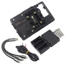 (Cell phone sitting)BLACK mobile GPS navigation station frame plate bracket for yamaha XMAX300 XMAX