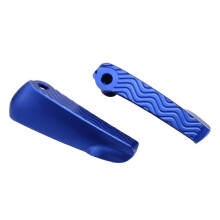 (Blue)For Vespa GTV125 GTV250 GTV300 GTV 300 200 125 Motorcycle Folding Footrests Foot Rests Pegs Rear