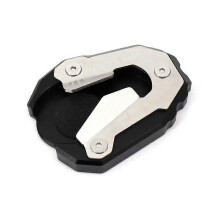 (Black)Motorcycle Accessories Foot Enlarger Stand Extension Plate Side Foot Kickstand For Tiger 900