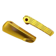 (Gold)For Vespa GTV125 GTV250 GTV300 GTV 300 200 125 Motorcycle Folding Footrests Foot Rests Pegs Rear