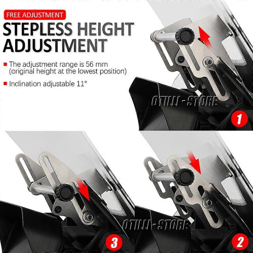 (A)Motorcycle windshield Adjustable Stand Holder Mobile Phone GPS Navigation Plate Bracket Fit For BMW 1