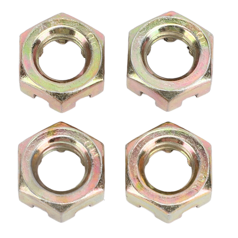 4Pcs Zinc Plated M10 Steel Alloy Nuts For 50-100Cc Atv Quad Dirt Bike Go Kart 5091337208974