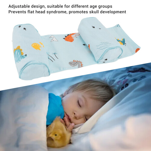 Adjustable Buckwheat Baby Head Support Pillow, Soft & Breathable 2