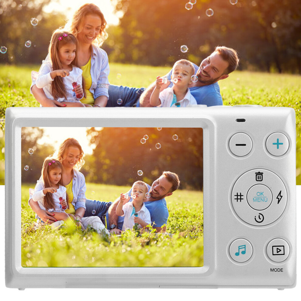 4K 64Mp Vlogging Camera 18X Zoom 2.8In Ips Screen White 3131337212143